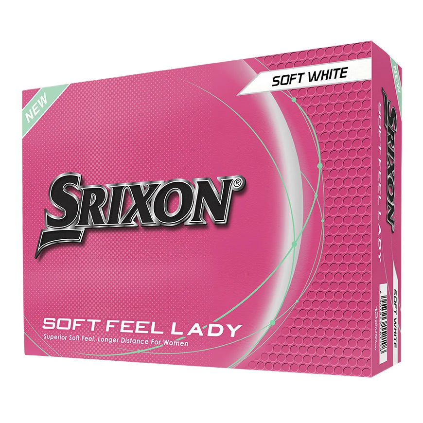 Bolas de golf Srixon Lady White tacto suave 2023 (caja de 12)