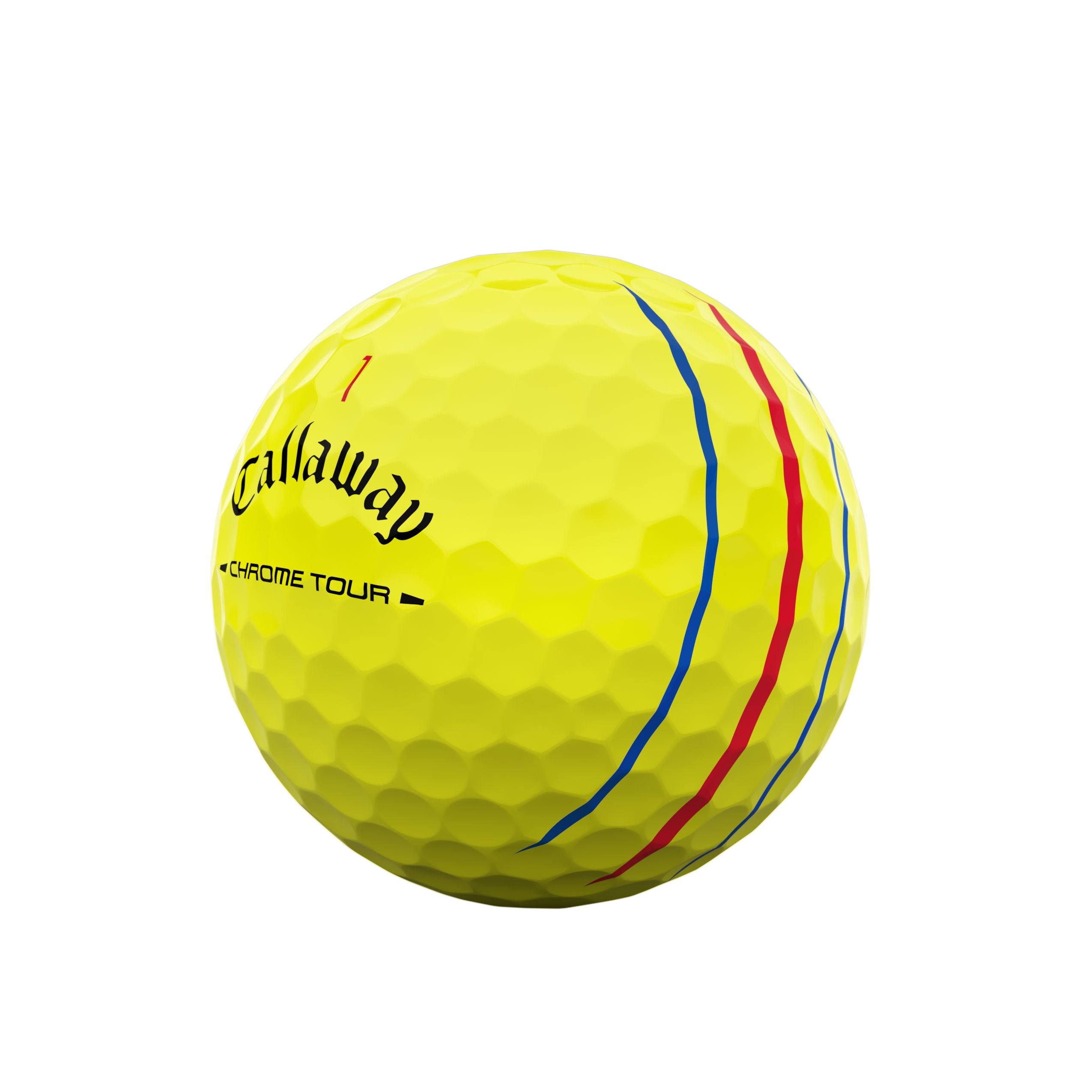 Callaway Balles Chrome Tour Jaune Triple Track 2026