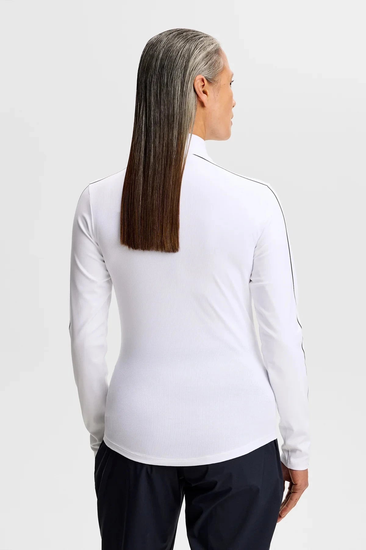 J.Lindeberg Pull Femme Adiola Quarter Zip White