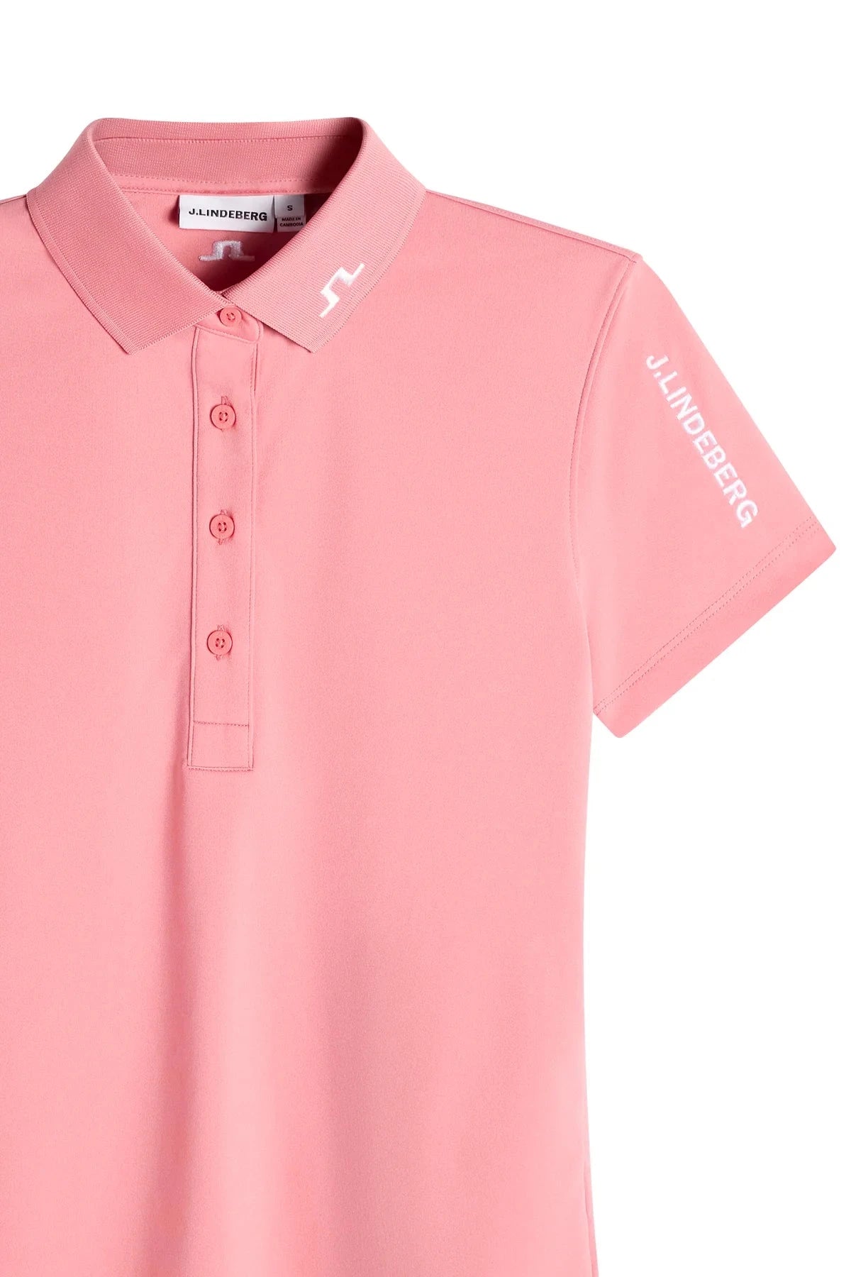 J.Lindeberg Polo Femme Tour Tech Flamingo Plume