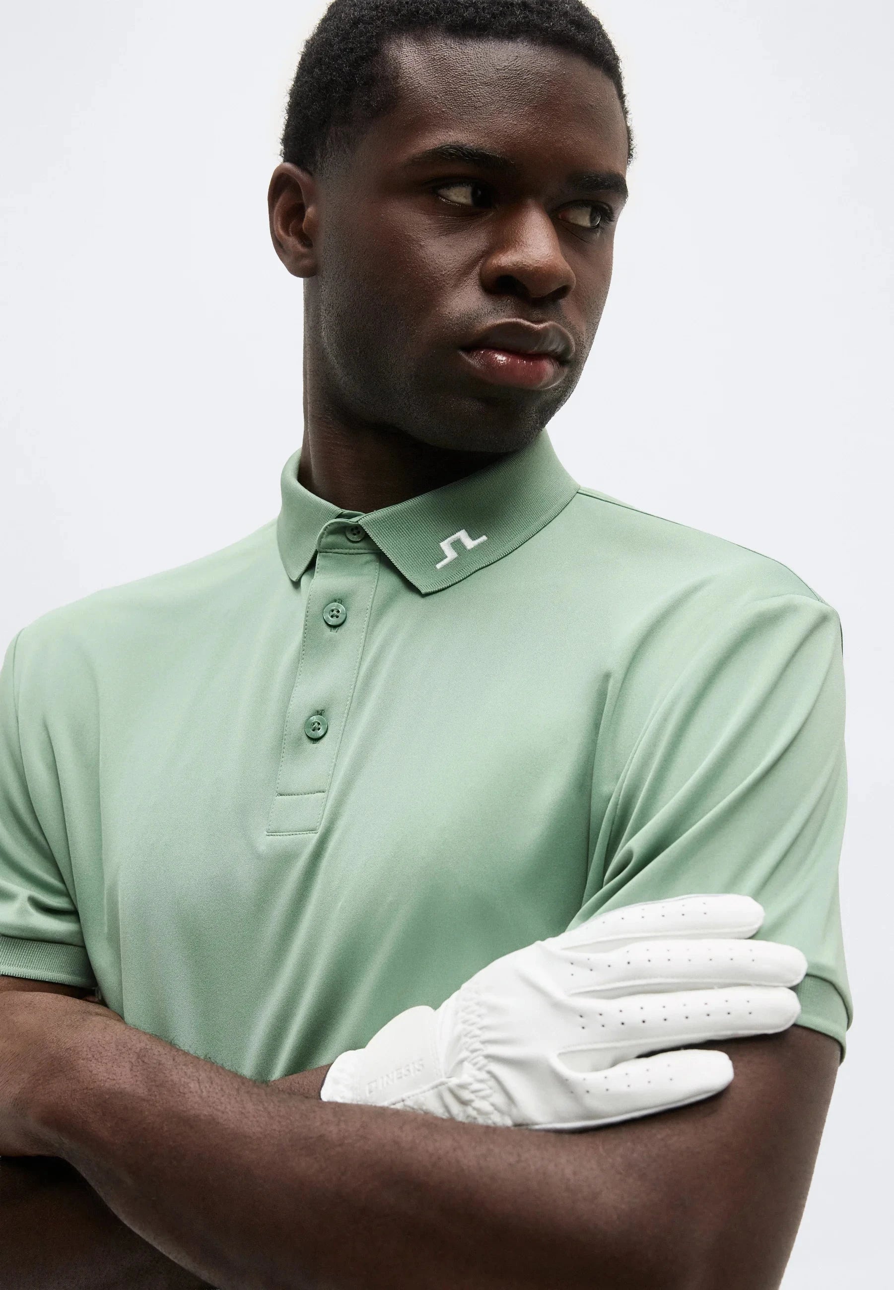 J.Lindeberg Polo KV Print Paradise Hedge Green