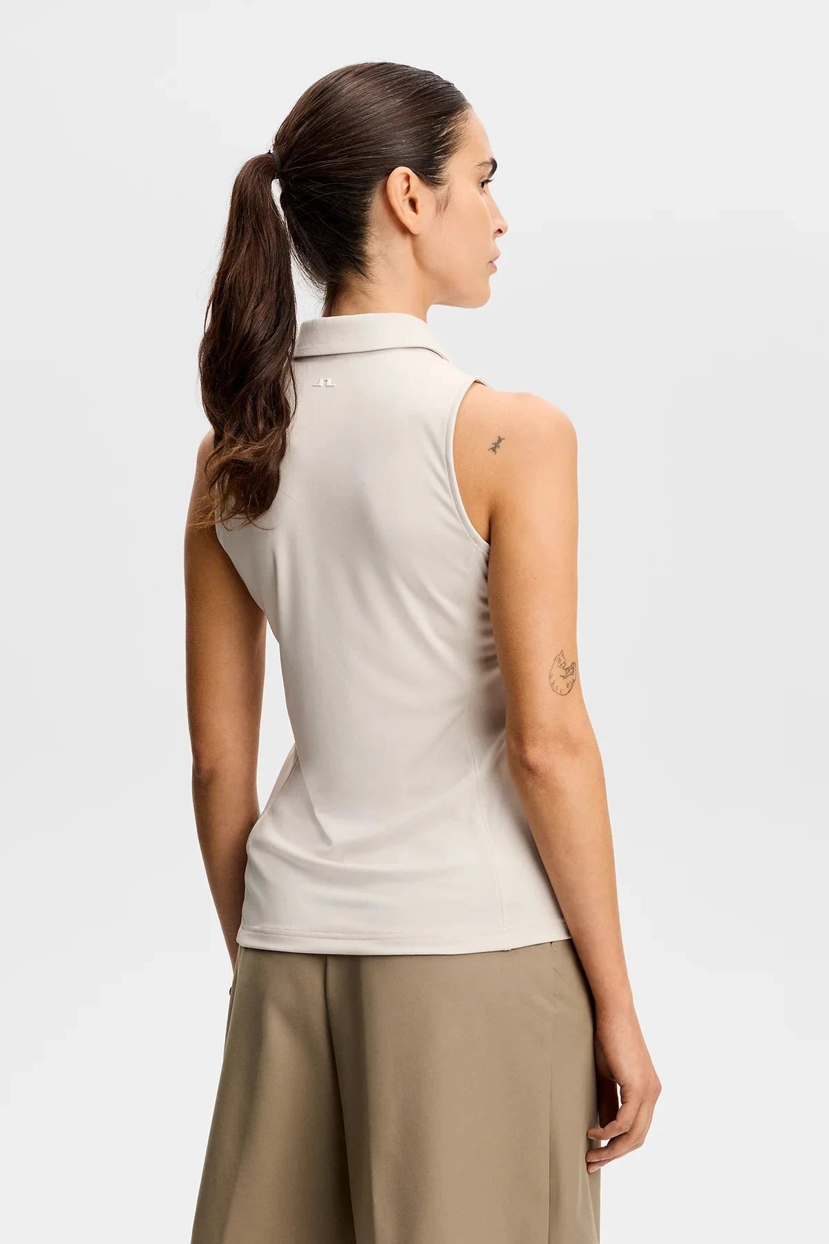 J.Lindeberg Polo sans manches Femme Dena Moonbeam
