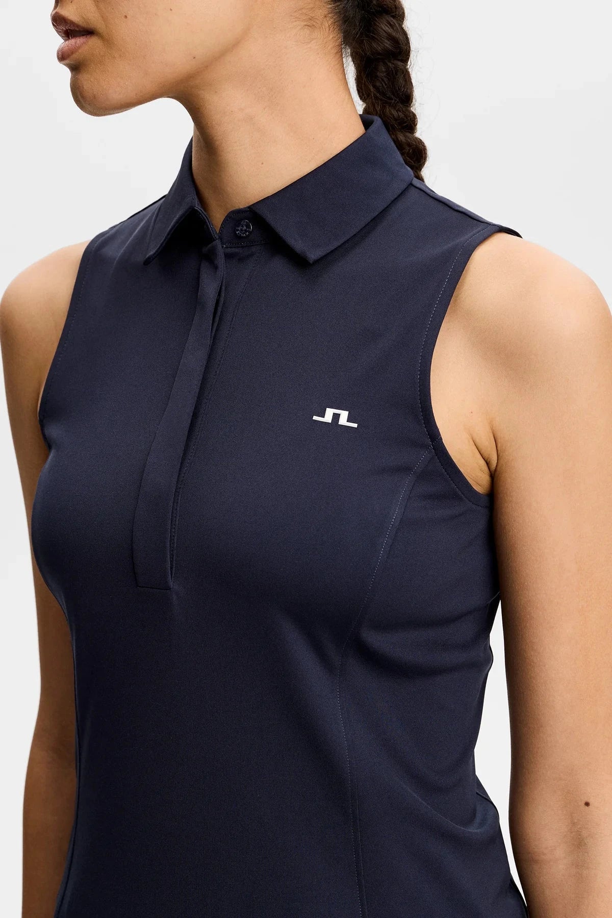 J.Lindeberg Polo sans manches Femme Dena Navy