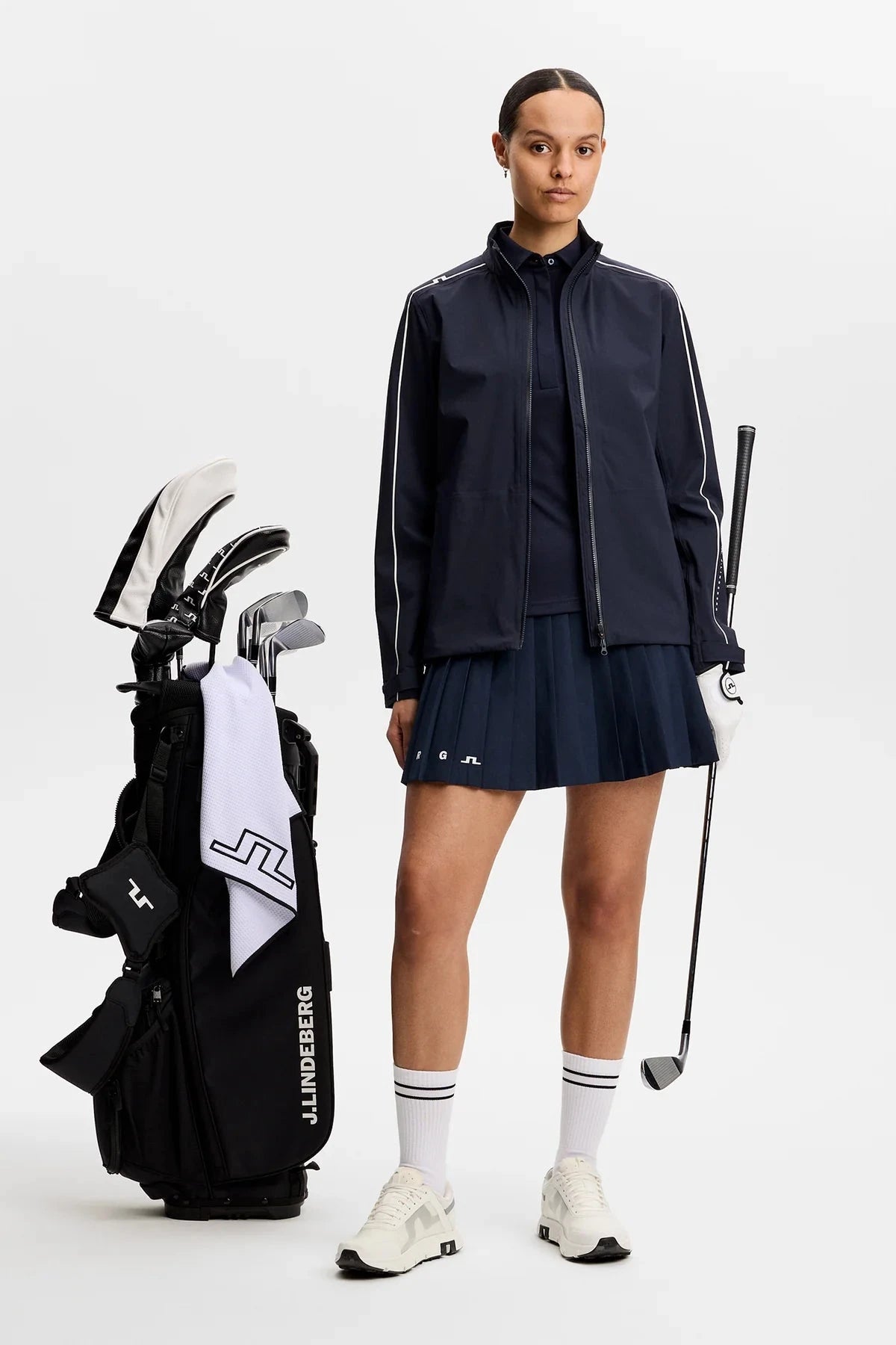 J.Lindeberg Polo sans manches Femme Dena Navy