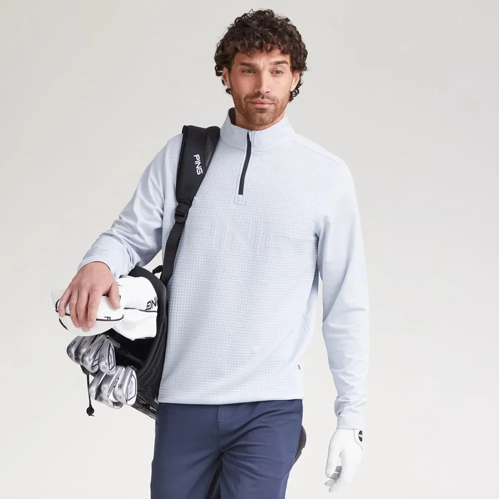 Ping 1/4 Zippé FARON golf Gris perle