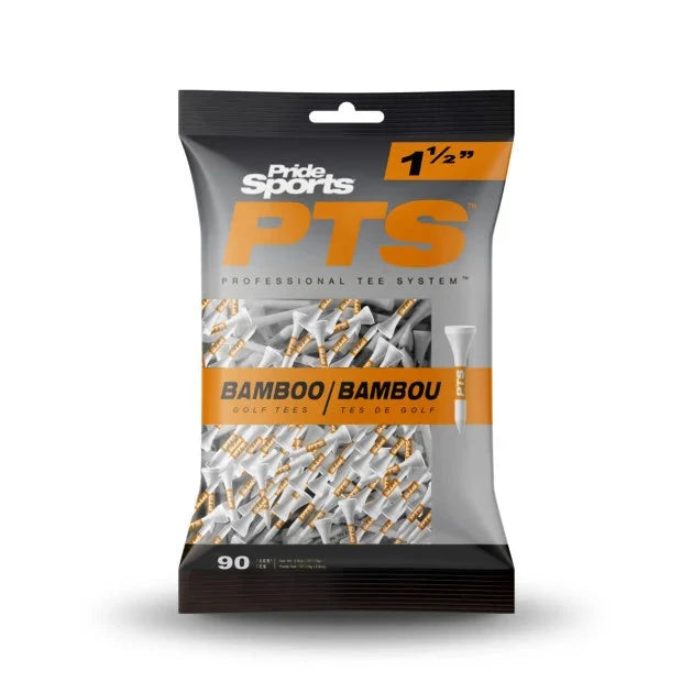 PrideSports Sachet de 90 Tees en bamboo PTS 38mm