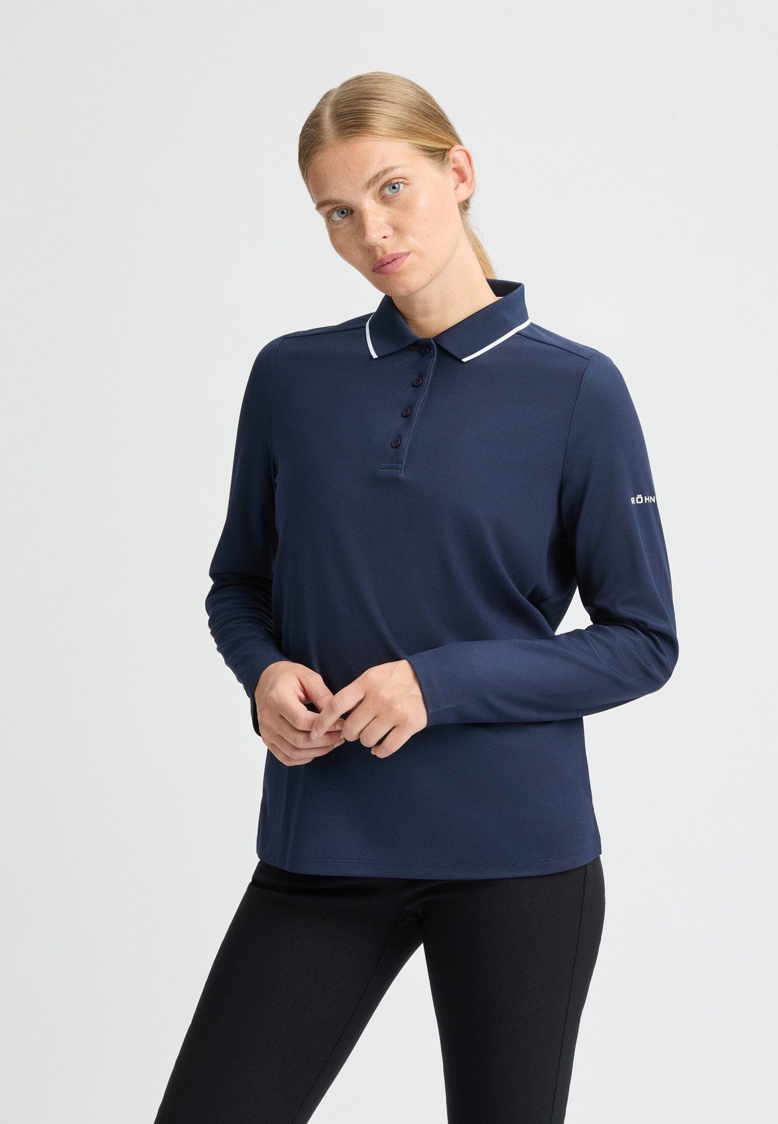 Rohnisch polo avec manche Miriam bleu Marine