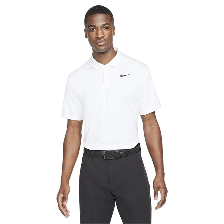 NIKE POLO DRI FIT VICTORY BLANC