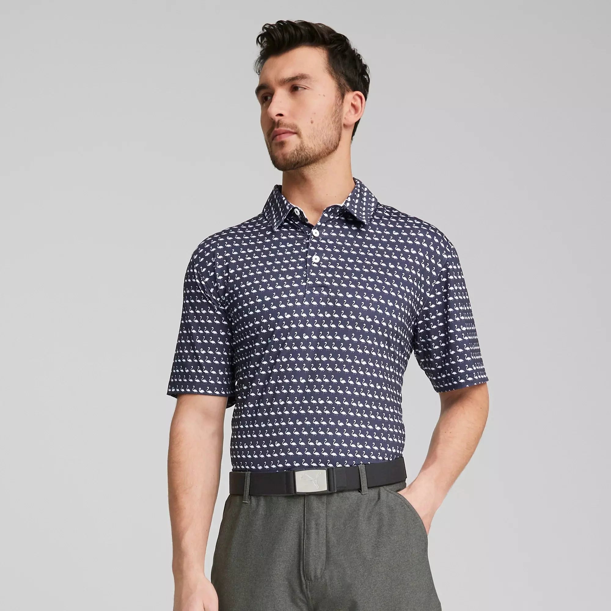PUMA POLO FLAMINGO MARINE