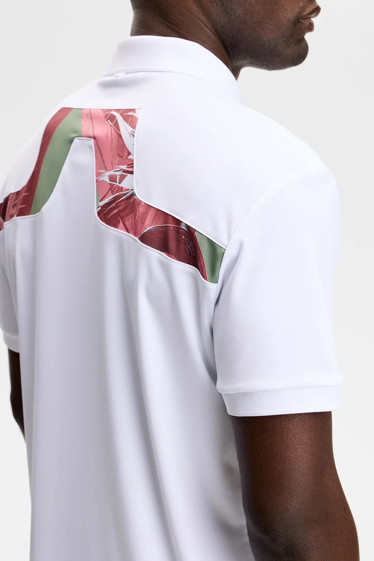 J.Lindeberg Polo KV Print Paradise Hedge Green M - golfcdepotenter.com