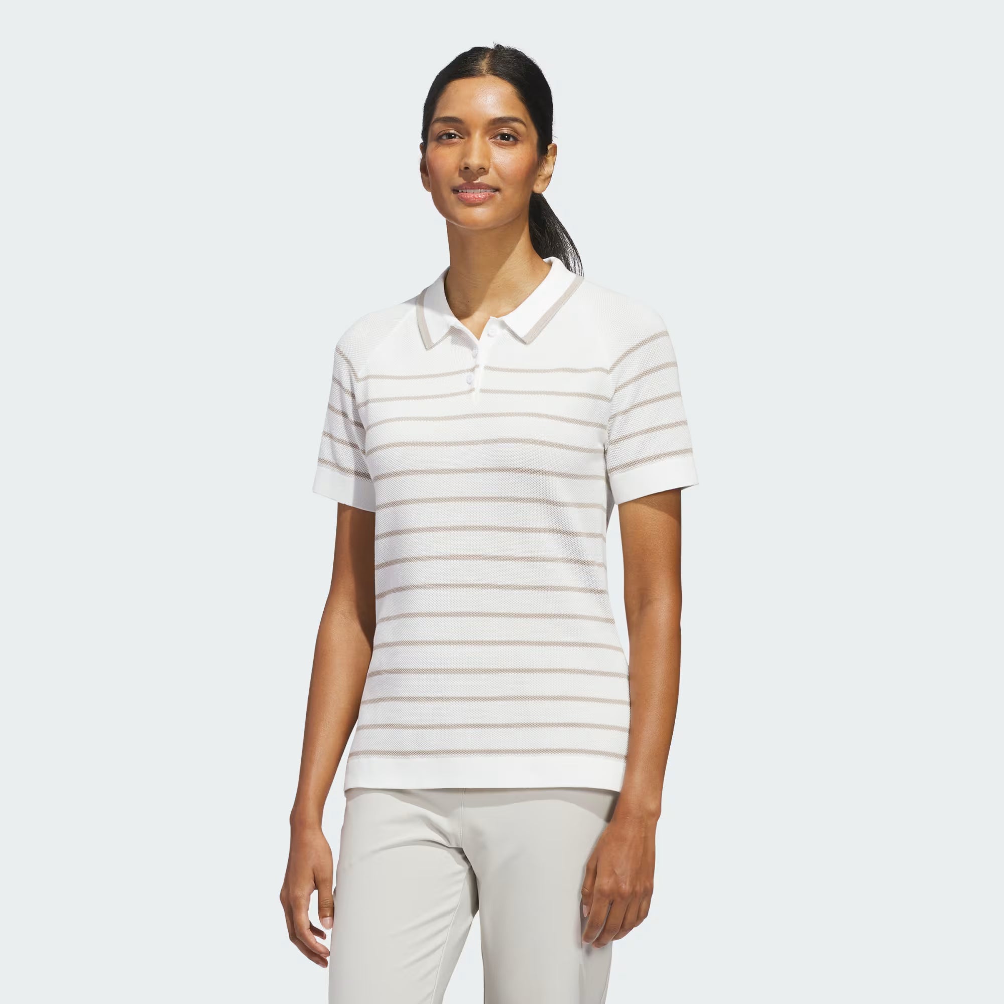 Adidas Polo de golf Maille rayé Ultimate365+