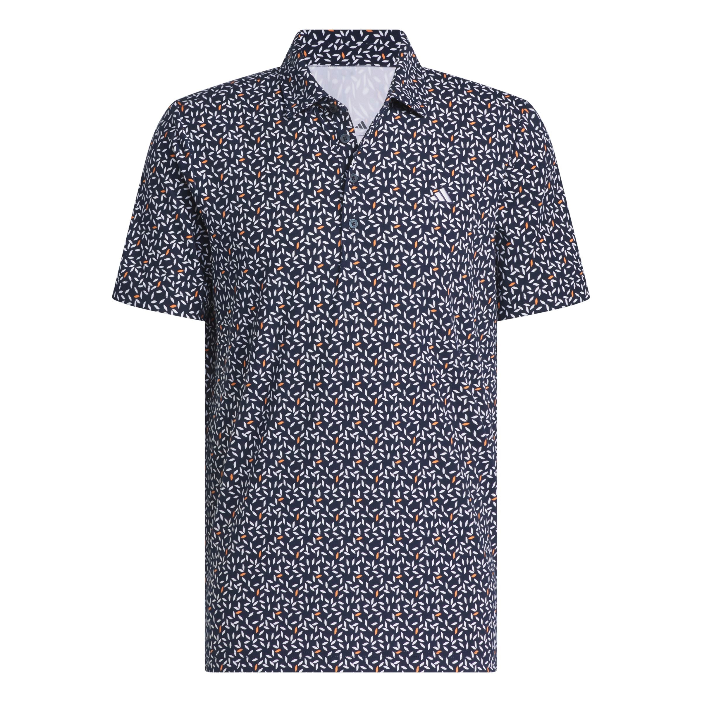 Adidas Polo Imprimé Doux ULTIMATE365+ Marine/Blanc