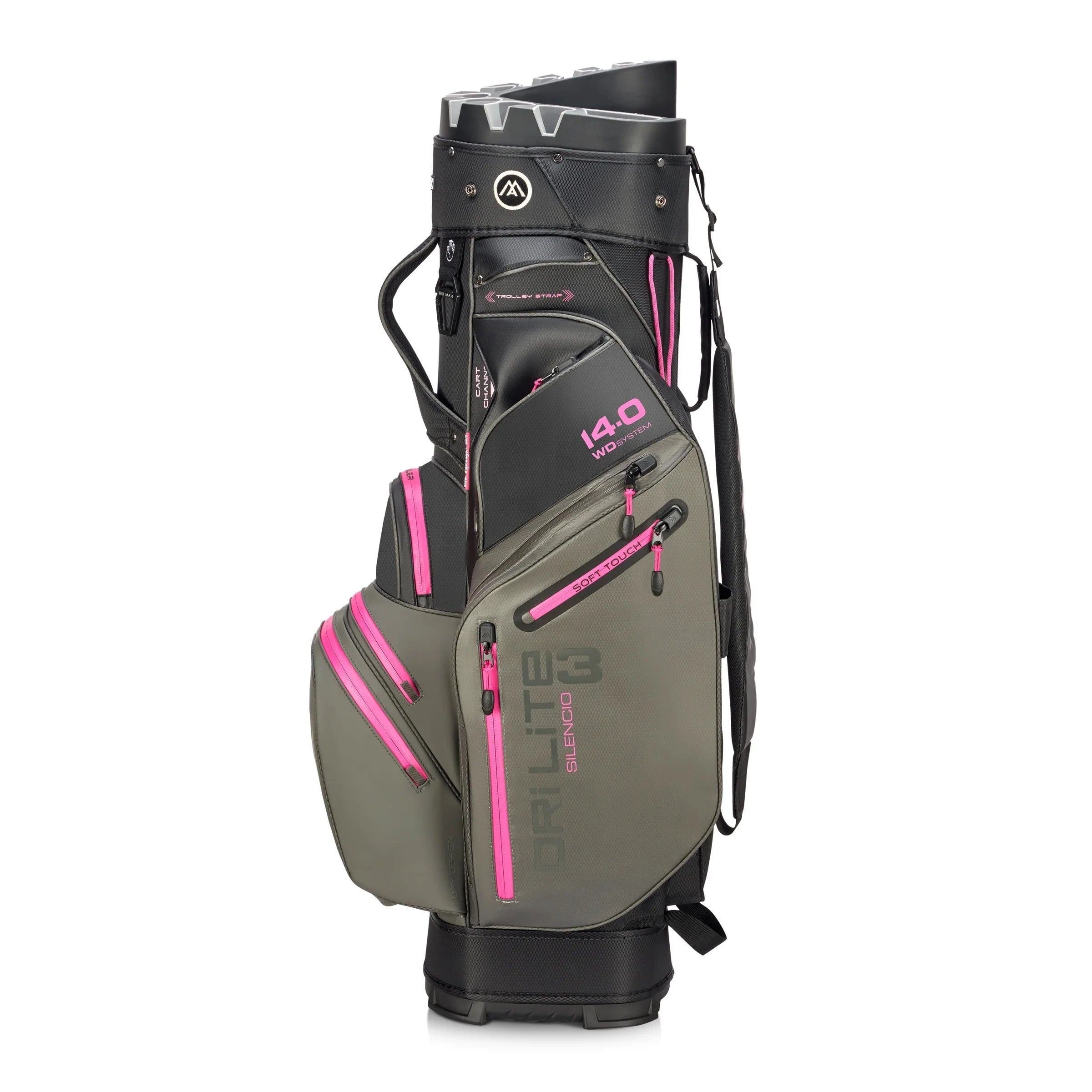 Big Max Sac Chariot Silencio 3 Charcoal/Fushia