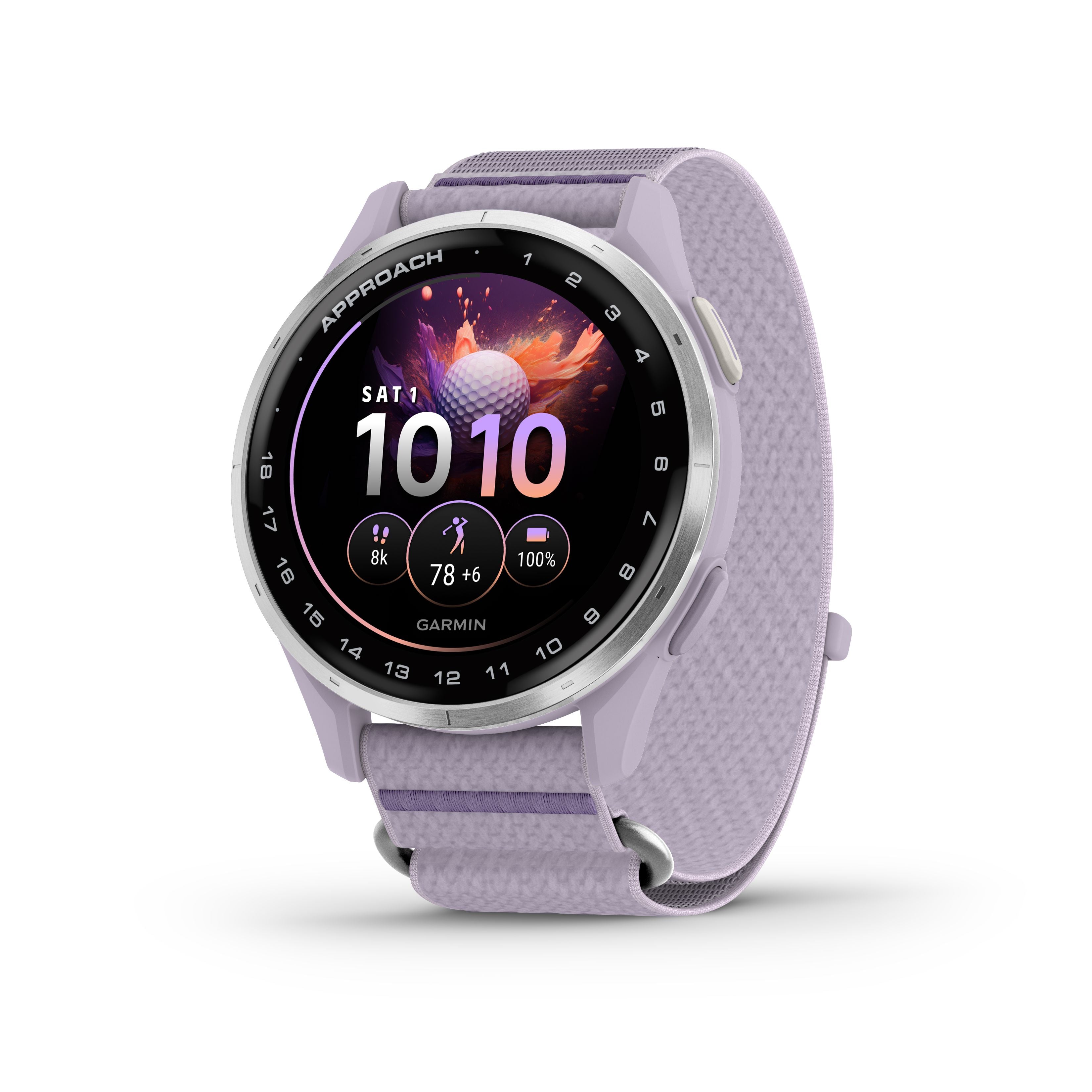Garmin Montre GPS de golf Approach J1 – Lila / Argent