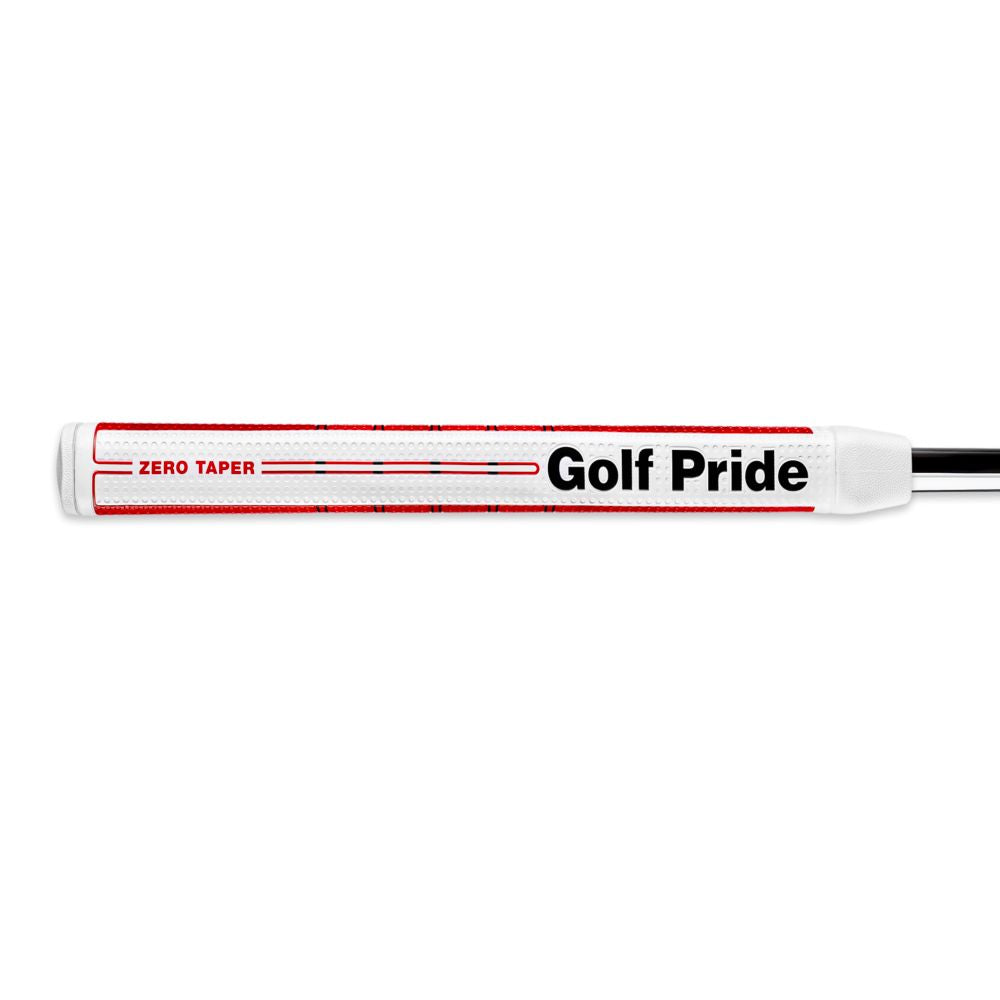 Golf Pride Grip putter Zero Taper Straight Blanc Rouge