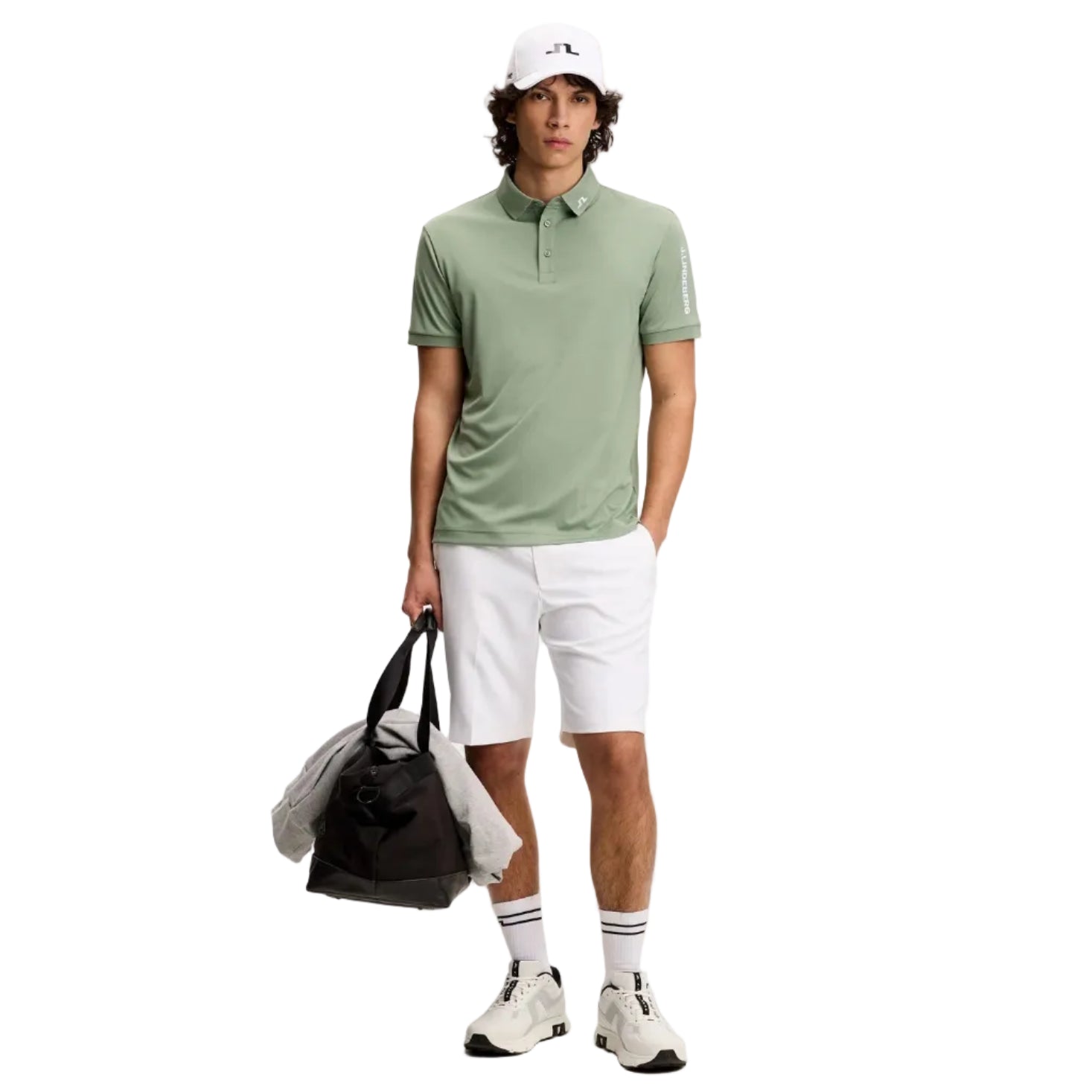 J.Lindeberg Polo Tour Tech Hedge Green
