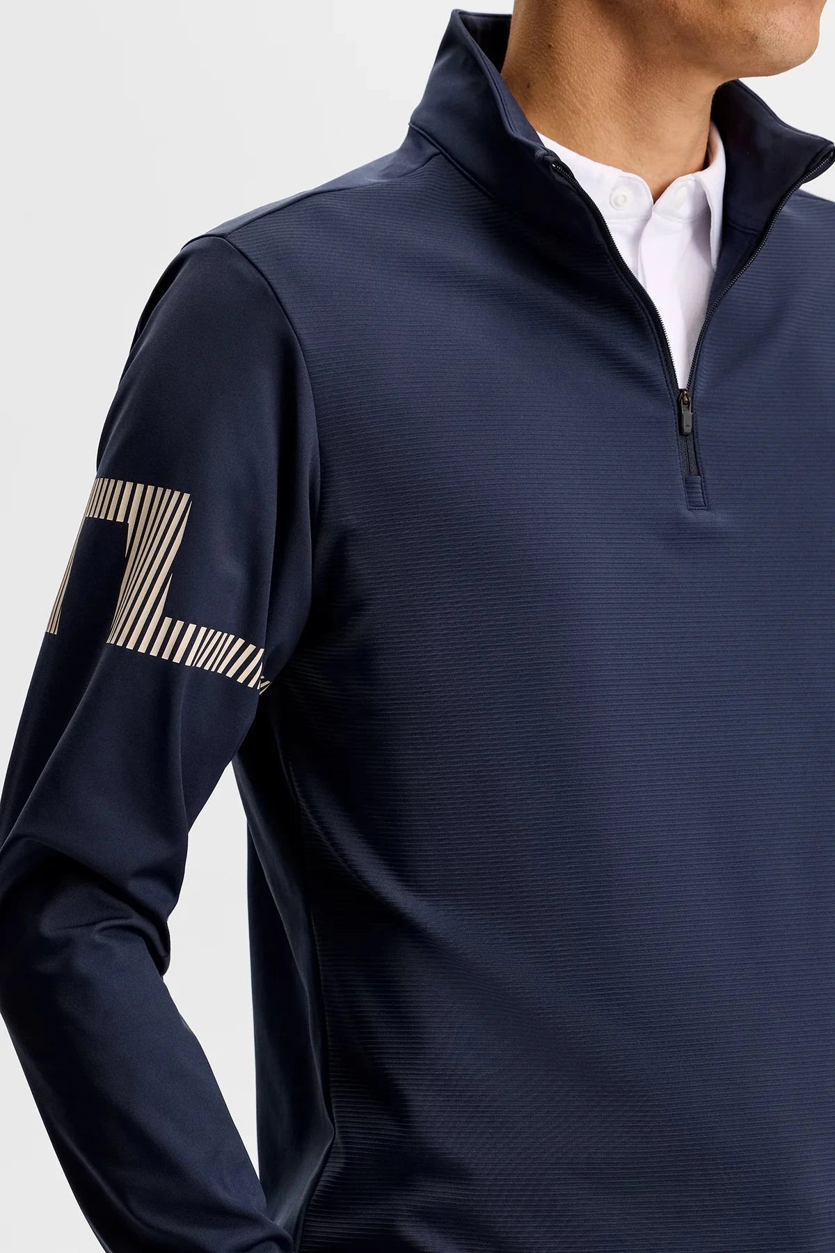 J.Lindeberg Pull Heath Strike Zip Navy