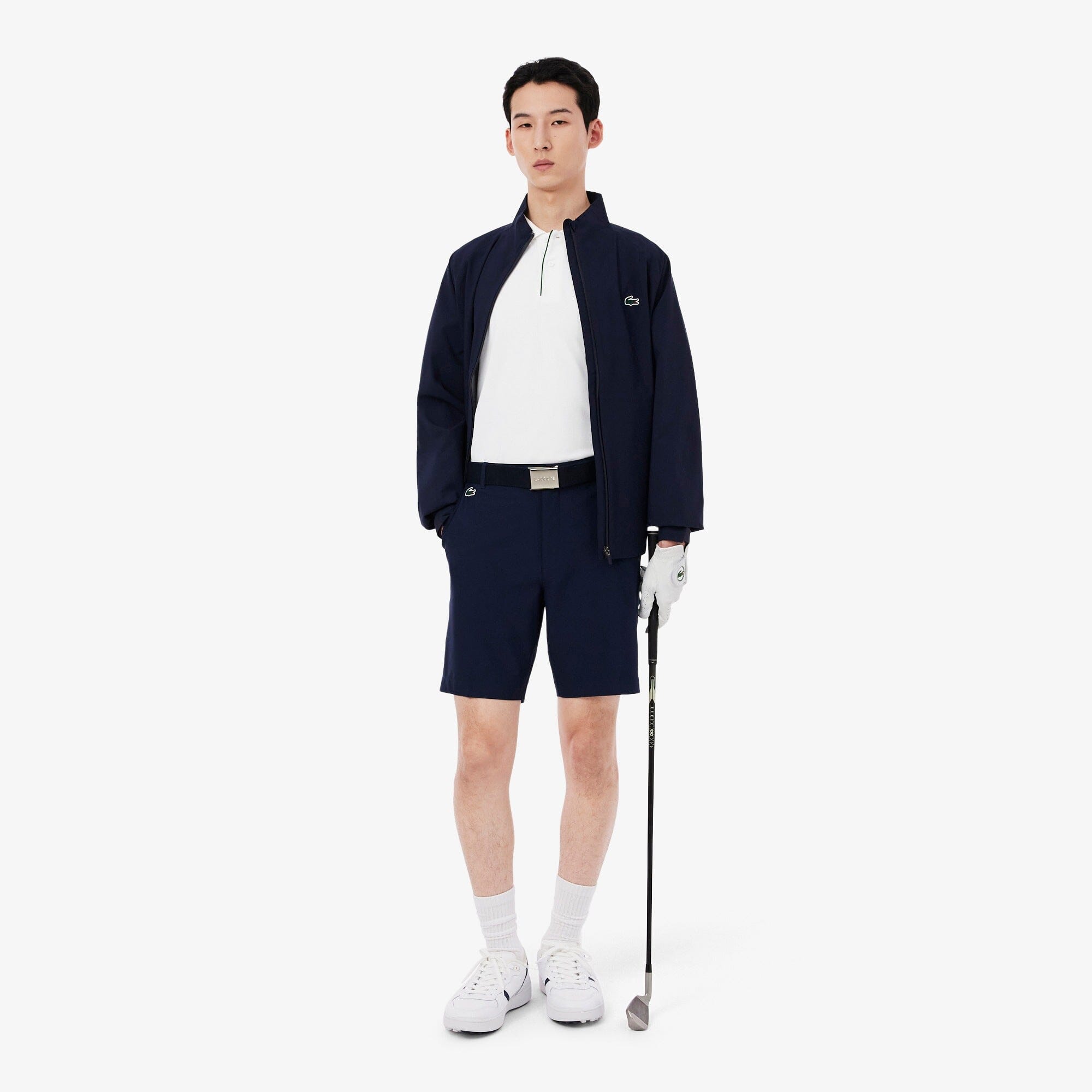 Lacoste Polo Golf thermorégulateur Petit Piqué Blanc