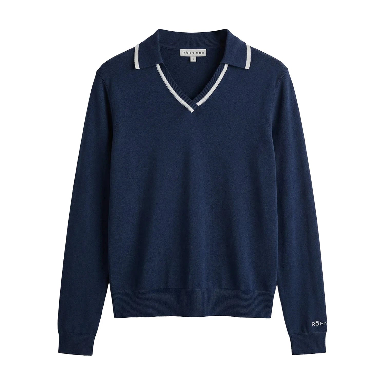 Röhnisch SWING KNITTED Poloshirt en maille Marine/Blanc