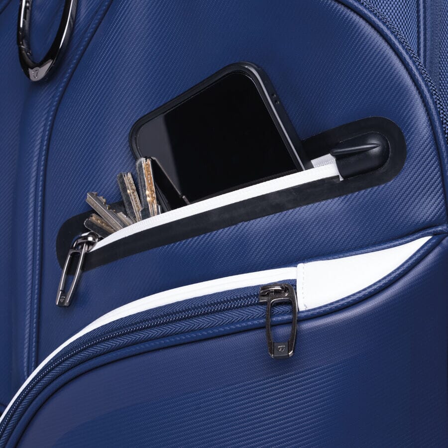TaylorMade sac de golf Deluxe Bleu marine Blanc - golfcdepotenter.com